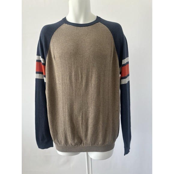UNIONBAY Other - NWT! Mens Tan and Blue Long Sleeve Lightweight Sweater by Unionbay, Sz: M (b9)